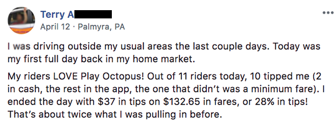 Play Octopus Rideshare Entertainment Review - Love Play Octopus