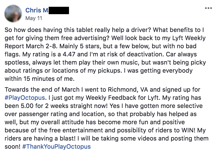 Play Octopus Rideshare Entertainment Review - Benefits