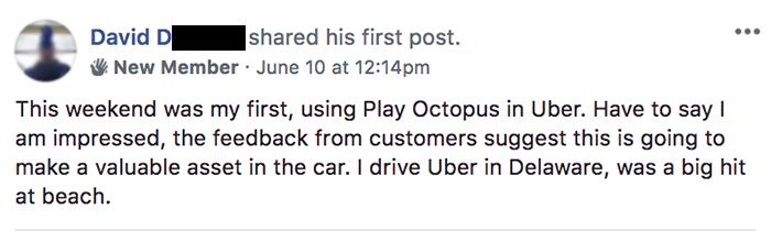 Play Octopus Rideshare Entertainment Review - David