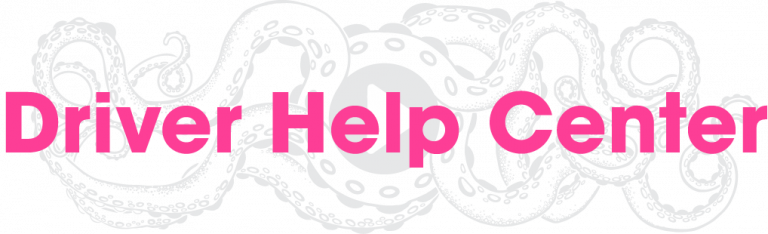 driver help center logo over octopus tentacle background
