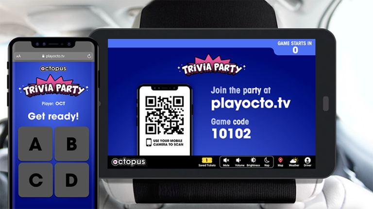 Touchless trivia game for Octopus