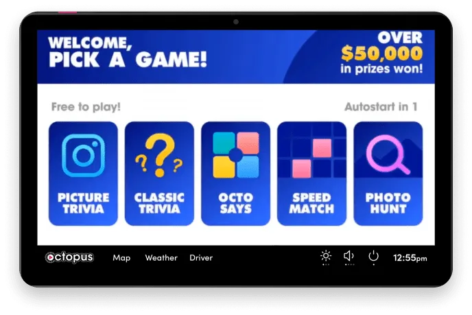 Play Octopus Pick a game tablet example