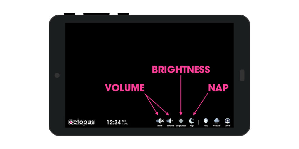 Adjusting the Volume & Brightness on your Octopus Tablet